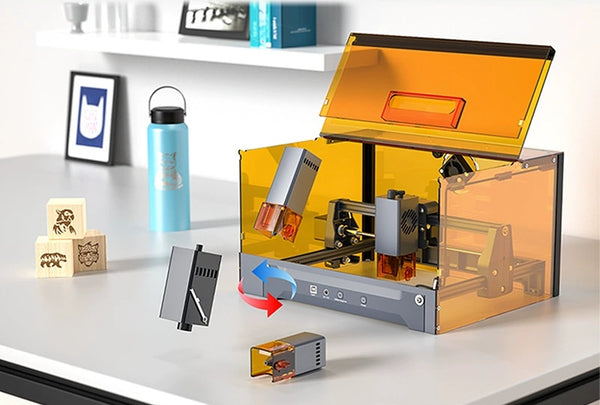 Small Desktop Laser Engraver (Red Light/Blue Light) with Camera